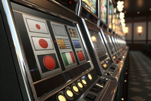 Language Selection language selection screen on gaming cabinet