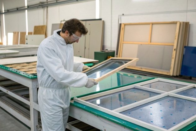 A Fish Table Game’s Transparent Screen A sample of acrylic material while inspecting a fish table game’s transparent screen