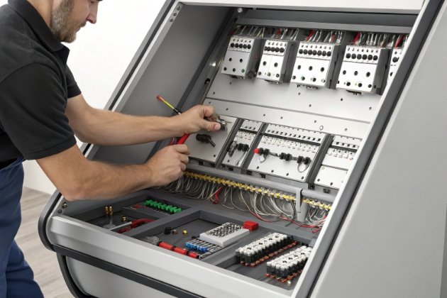 Maintenance and Upgrades maintaining slot machine control panel